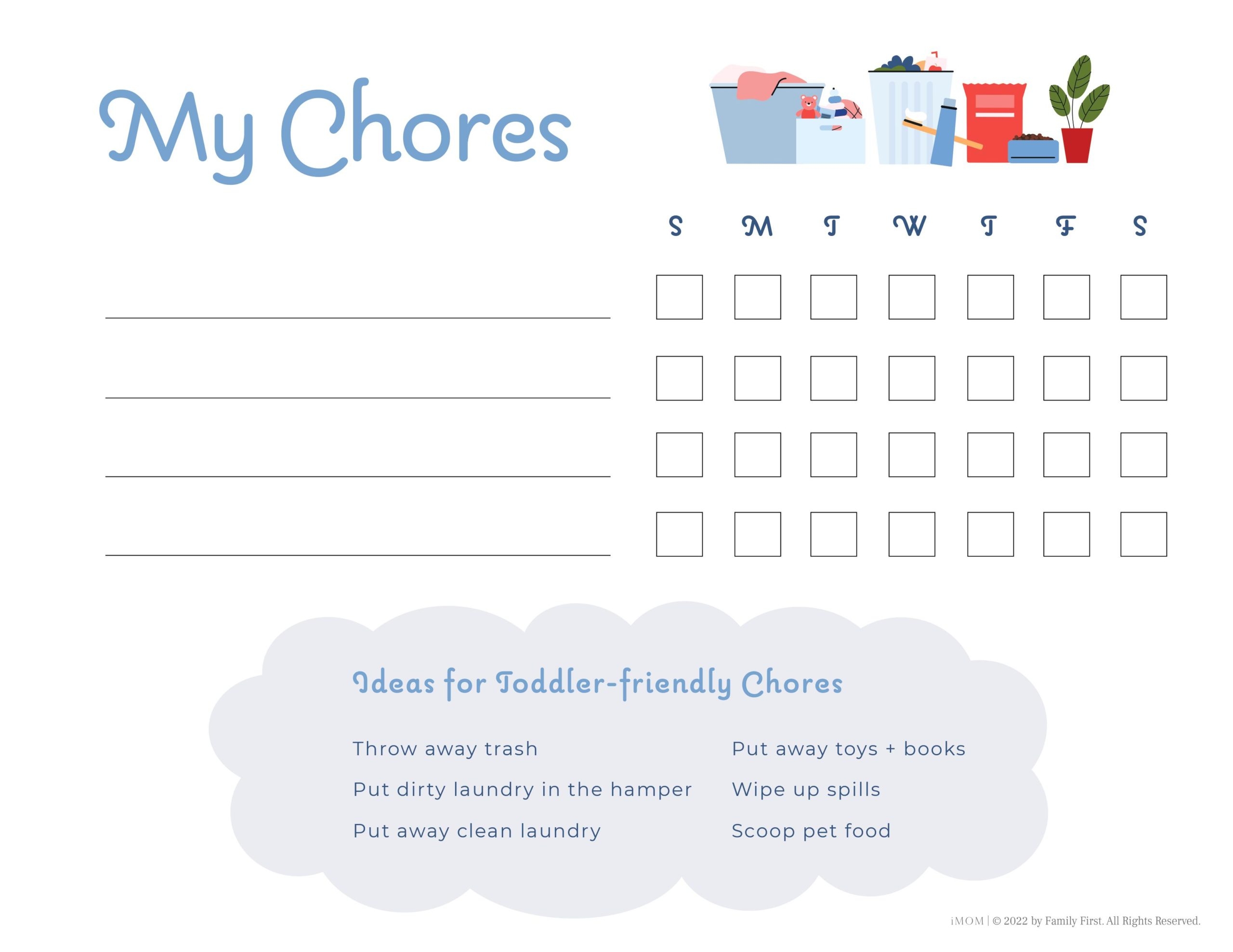 Chore Chart Free Template