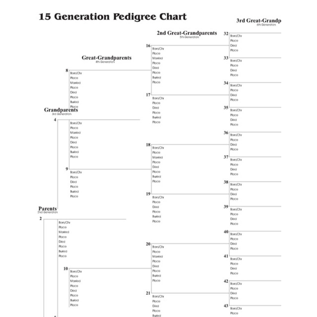 Free Printable Pedigree Chart