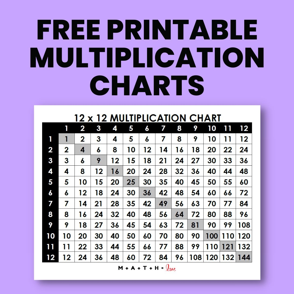 Free Time Table Chart Printable