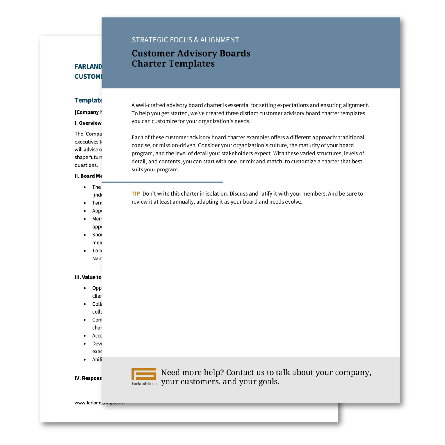3 Customer Advisory Board Charter Templates Free PDF Download Farland Group