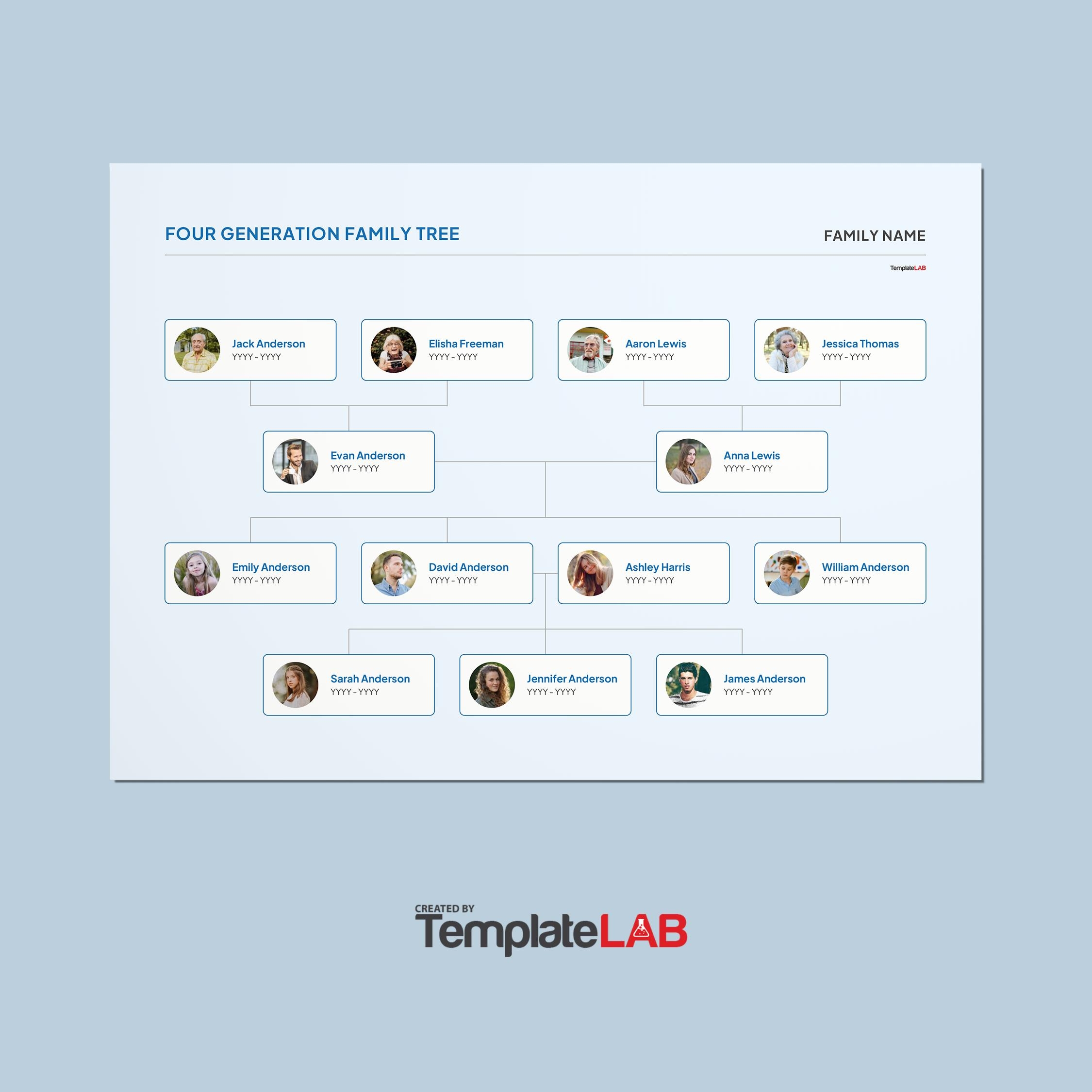 Free Printable Family Tree Charts Blank