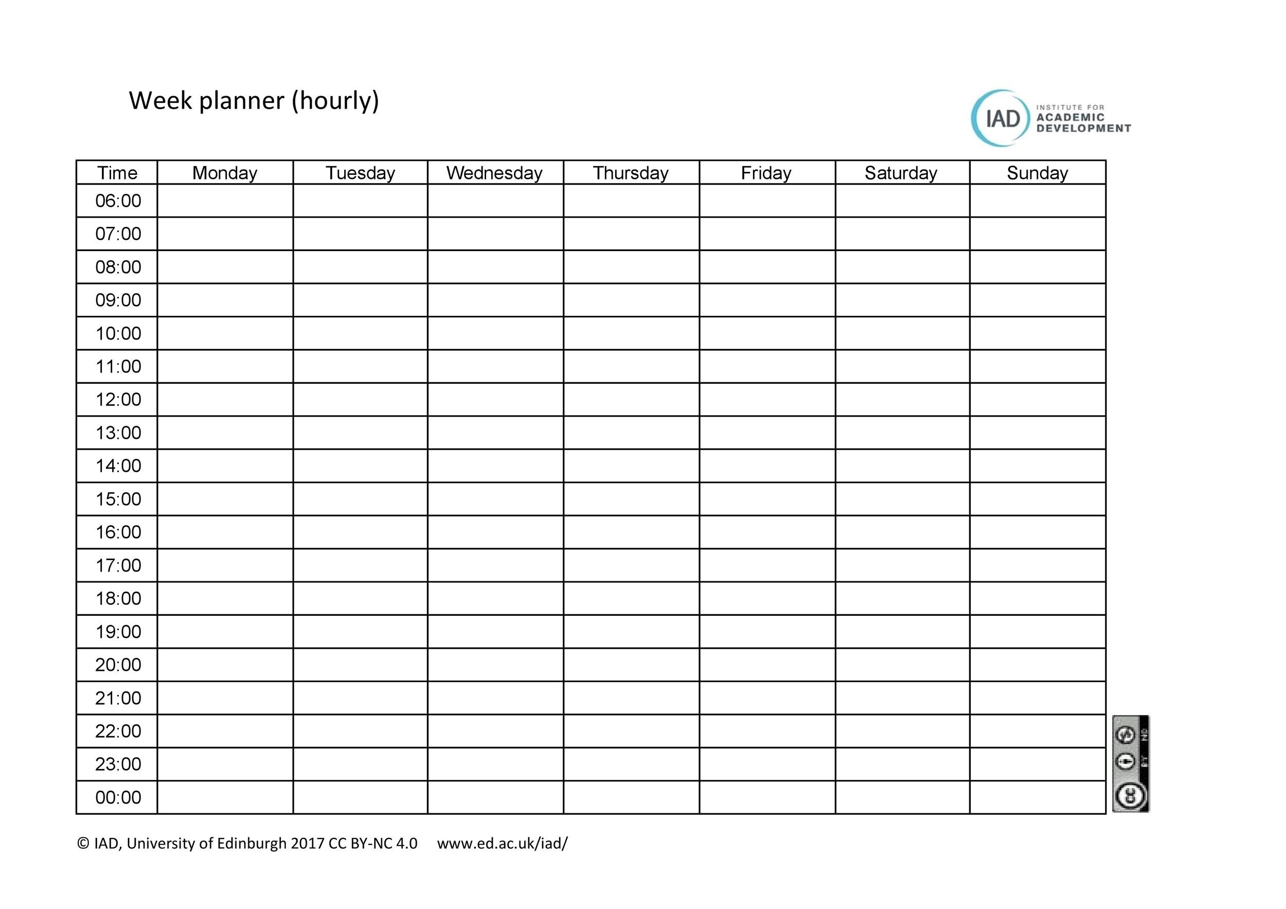 43 Effective Hourly Schedule Templates Excel Word PDF 