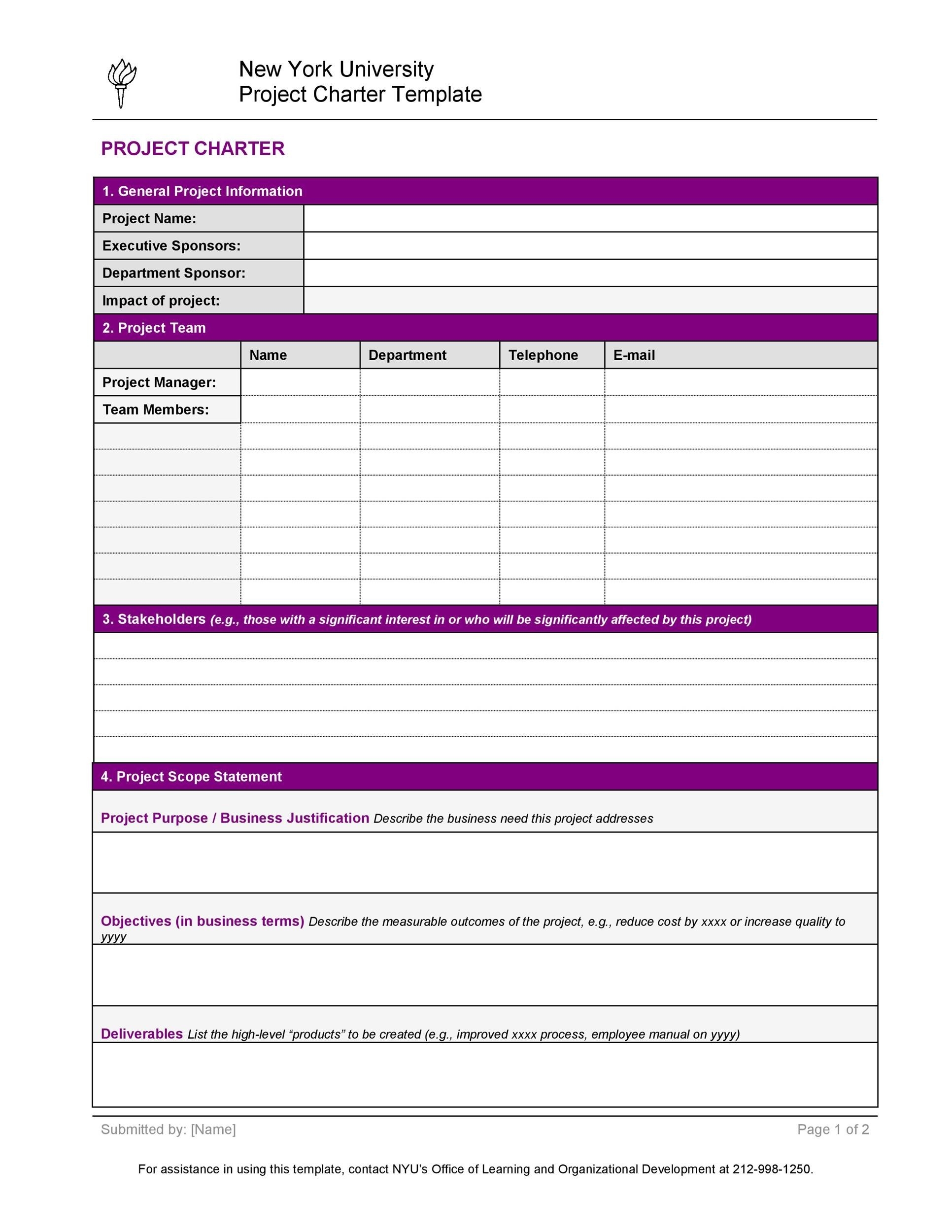 49 Useful Team Charter Templates u0026 Examples TemplateLab