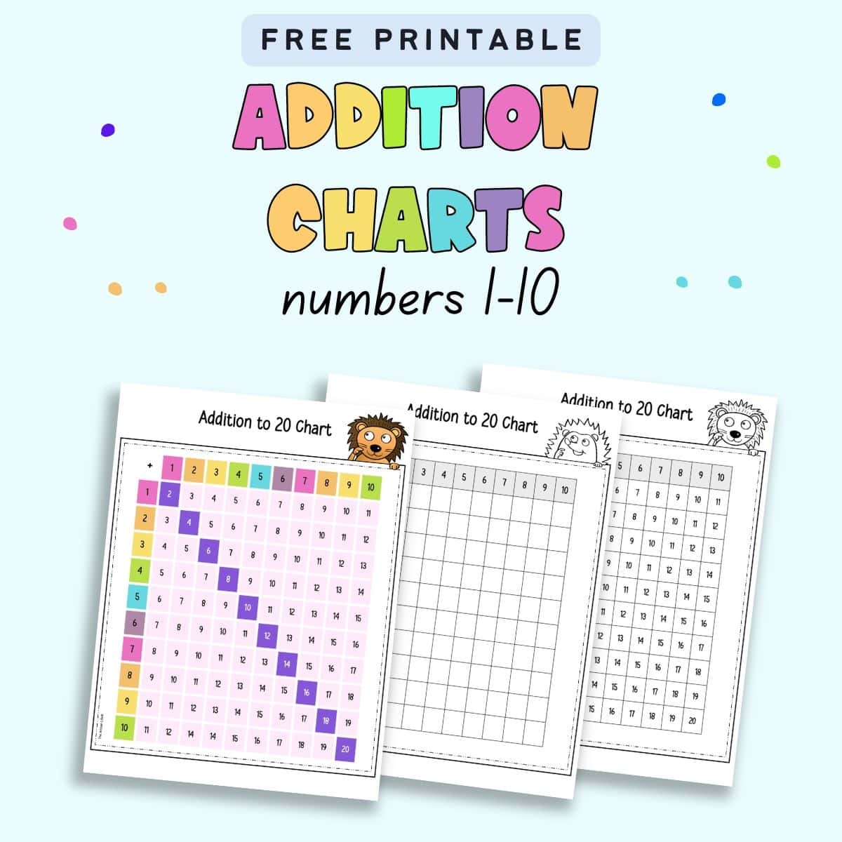 1 20 Chart Blank Printable Free