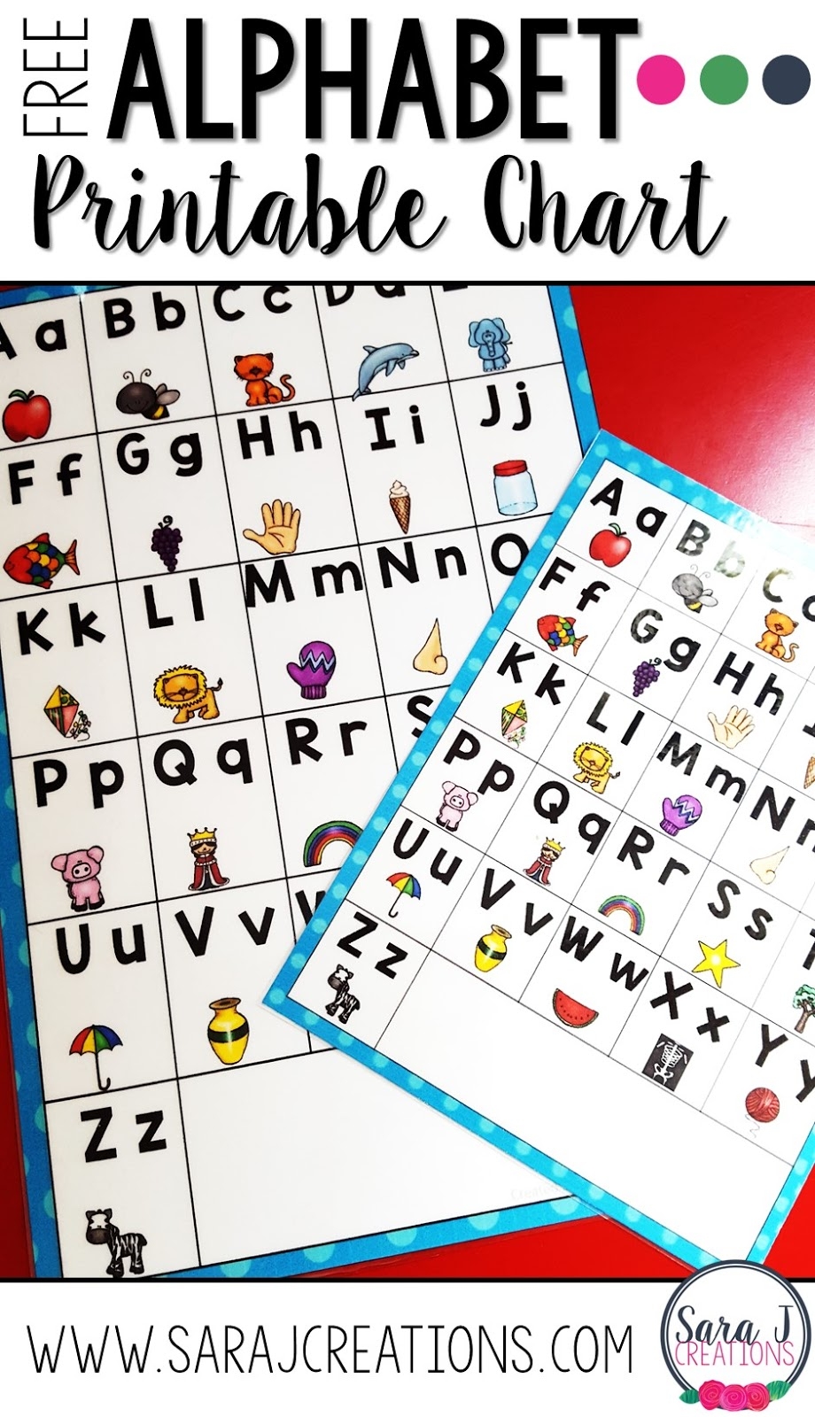 Free Printable Letter Chart