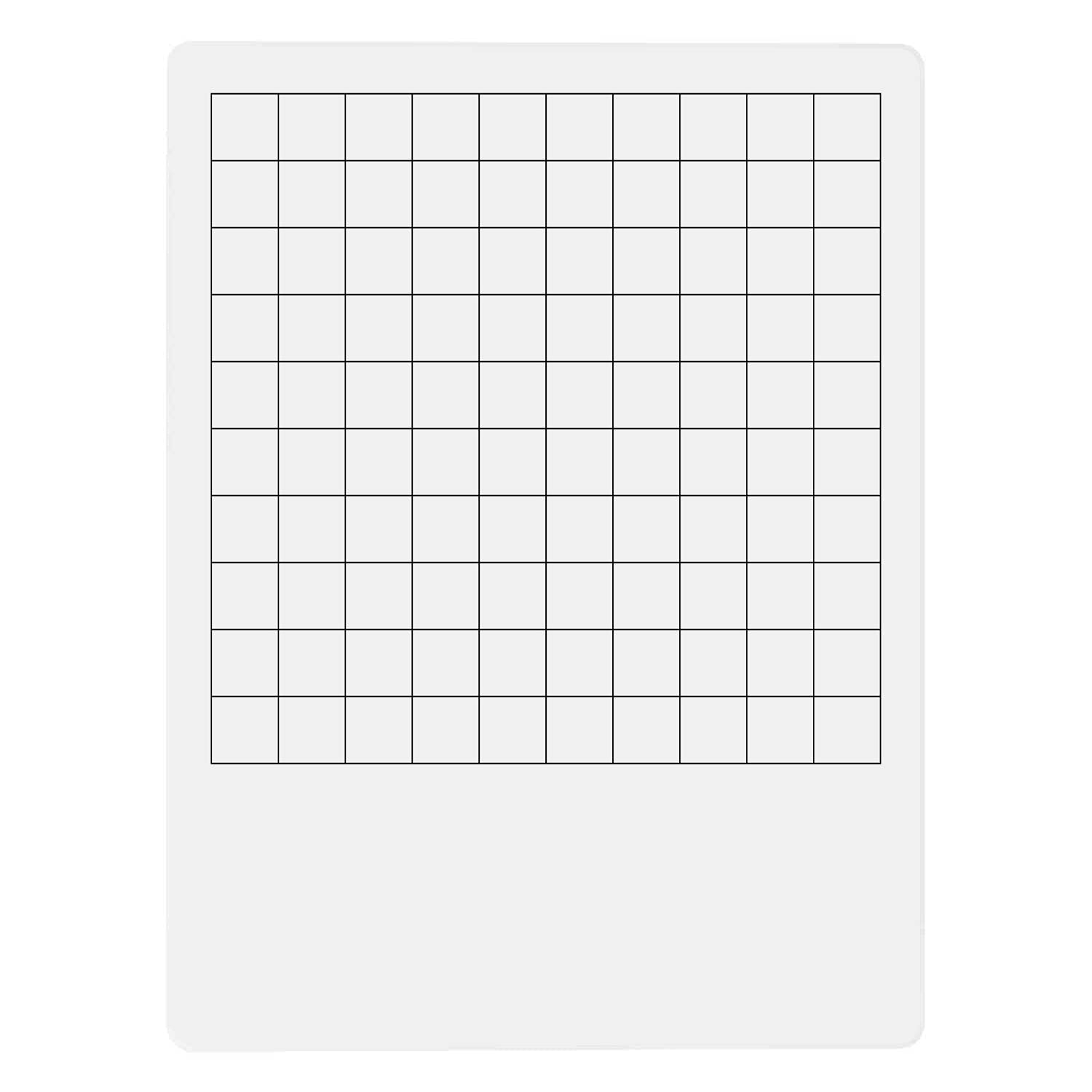 Amazon Dry Erase Board Blank Hundred Chart Student Practice For School Or Homeschool Write In Numbers 1 100 Office Products