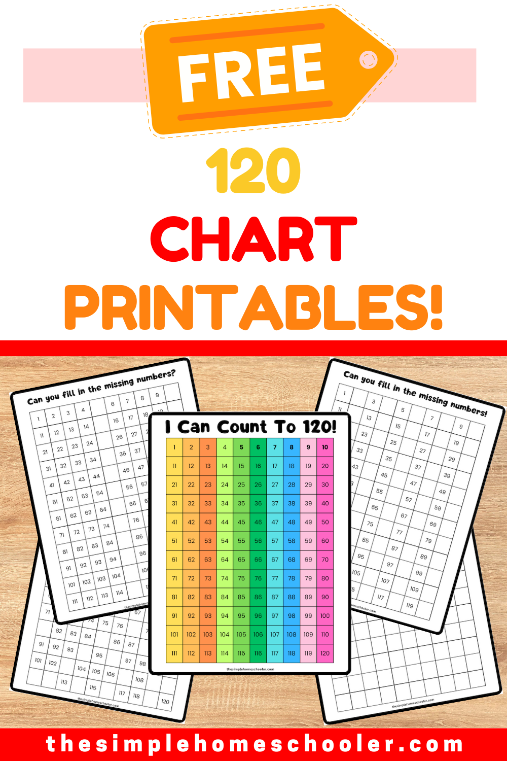 Best 120 Chart Printable And Worksheets Easy Print The Simple Homeschooler