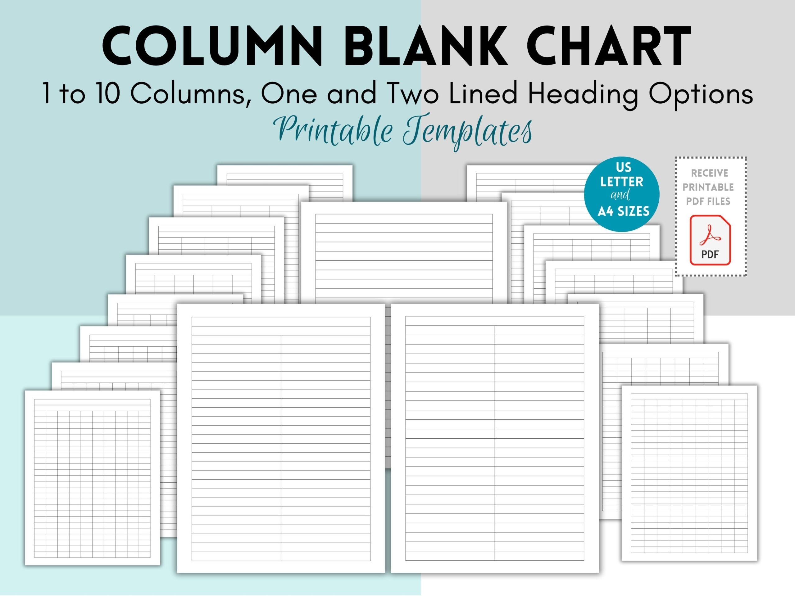 Blank Column Chart Column Grid Blank Table Chart Template 