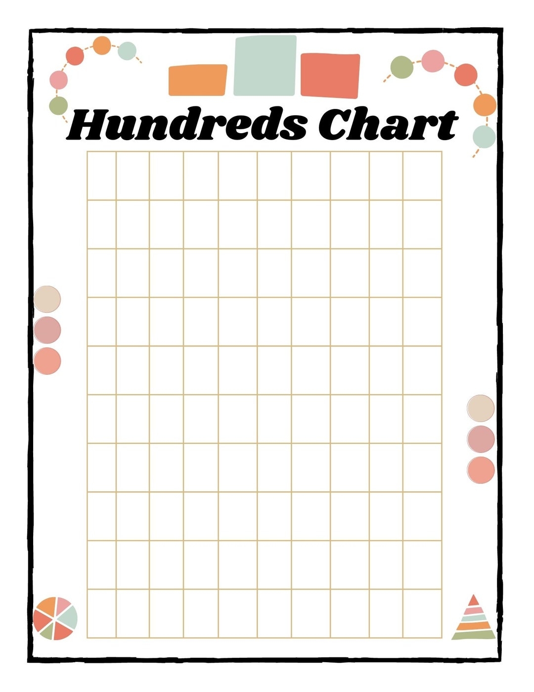 Blank 100 Chart Free Printable