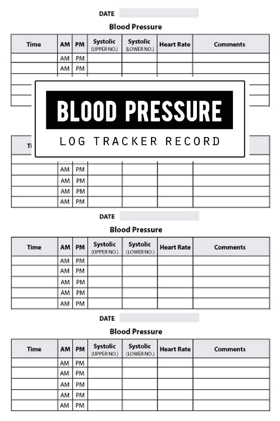 Blood Pressure Tracking Chart Template