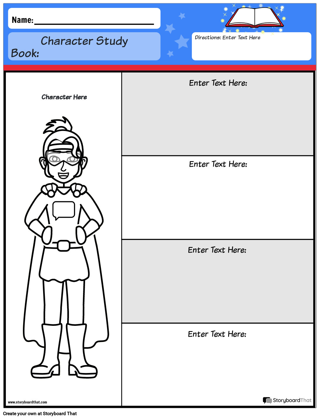Character Map Worksheets By Storyboard That