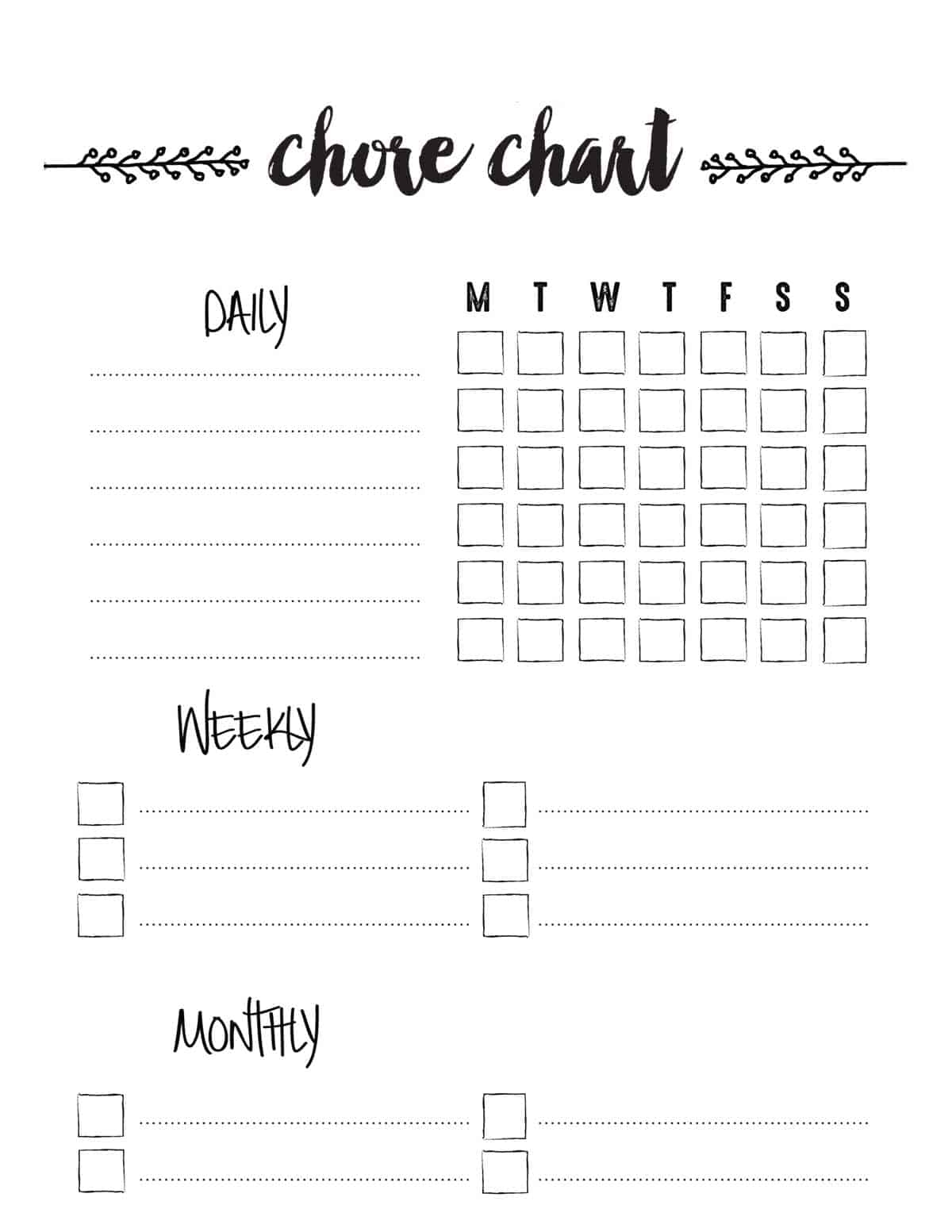 Chore Chart To Build Self Esteem Free Printable Skip To My Lou Worksheets Library