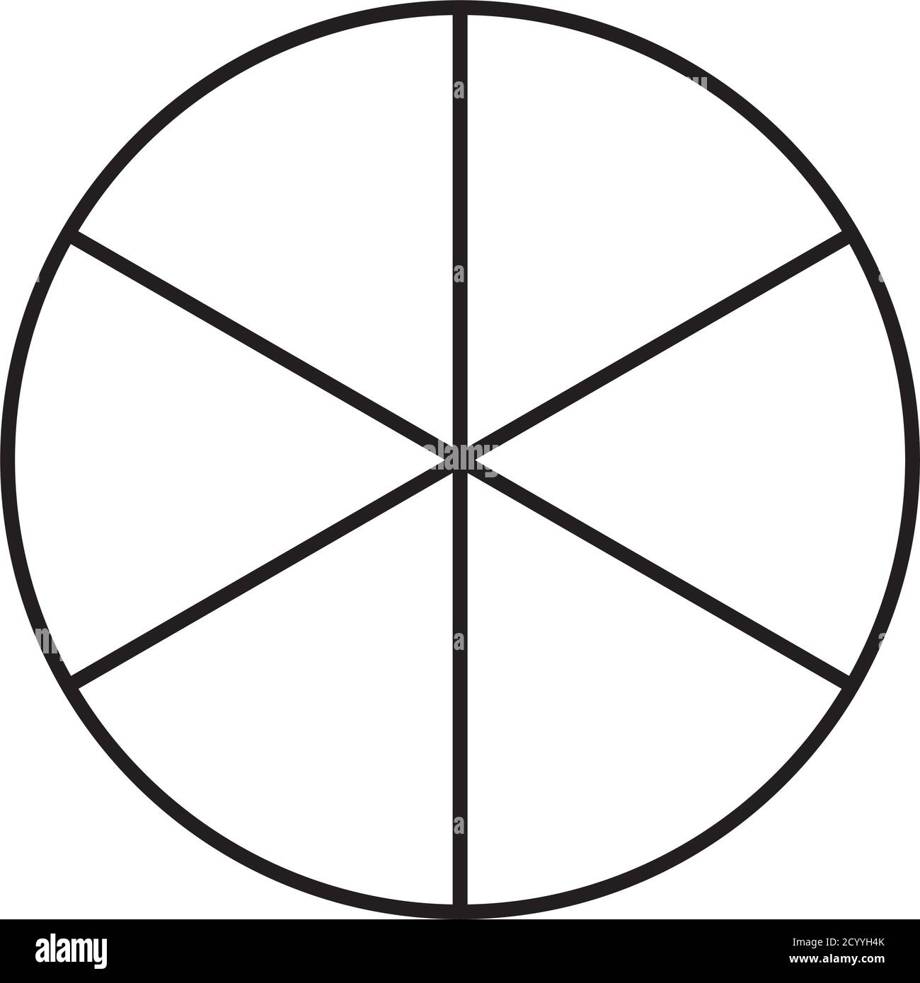 Circle Pie Chart Pie Diagram Icon From 2 To 20 Sections Simple 