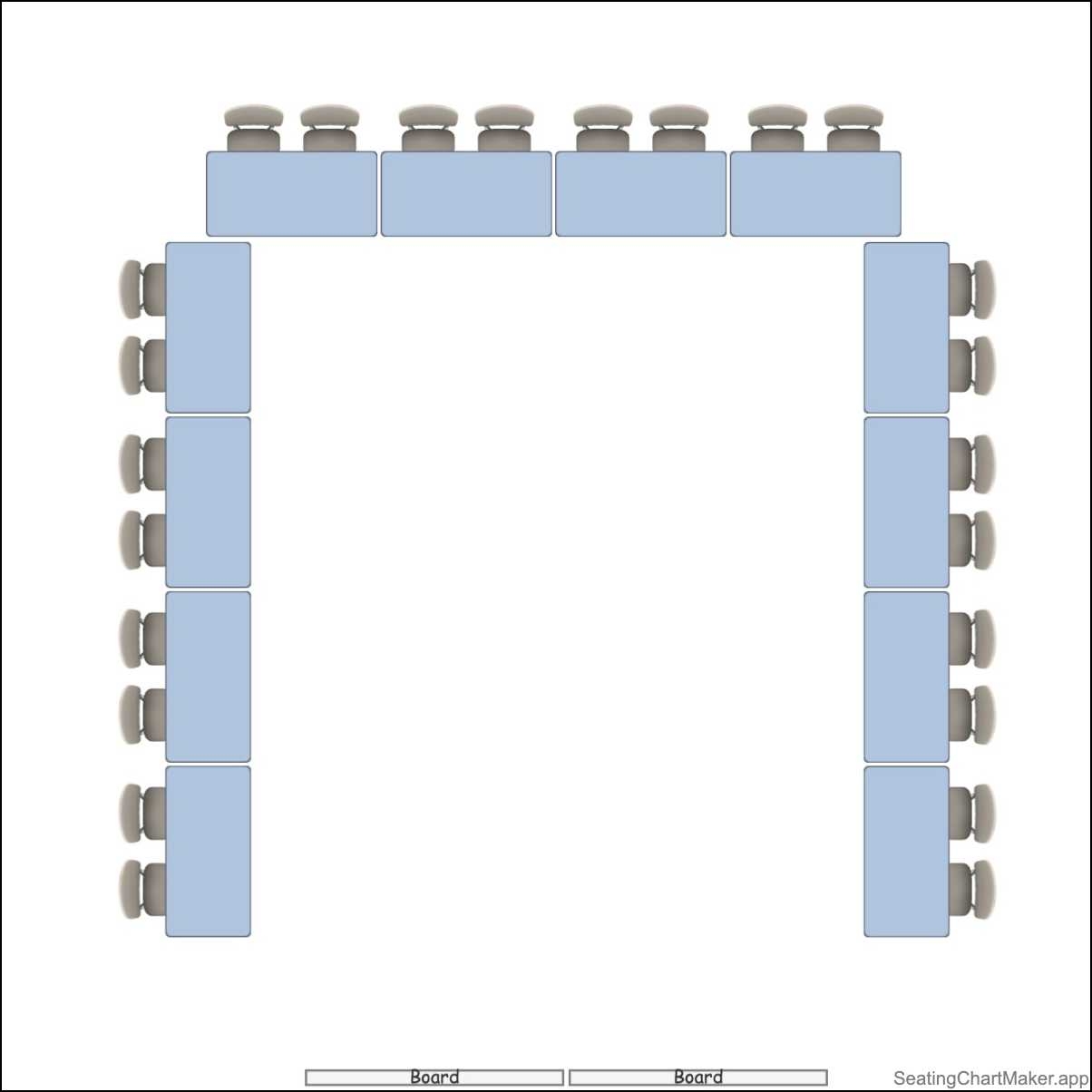 Printable Blank Seating Chart Template