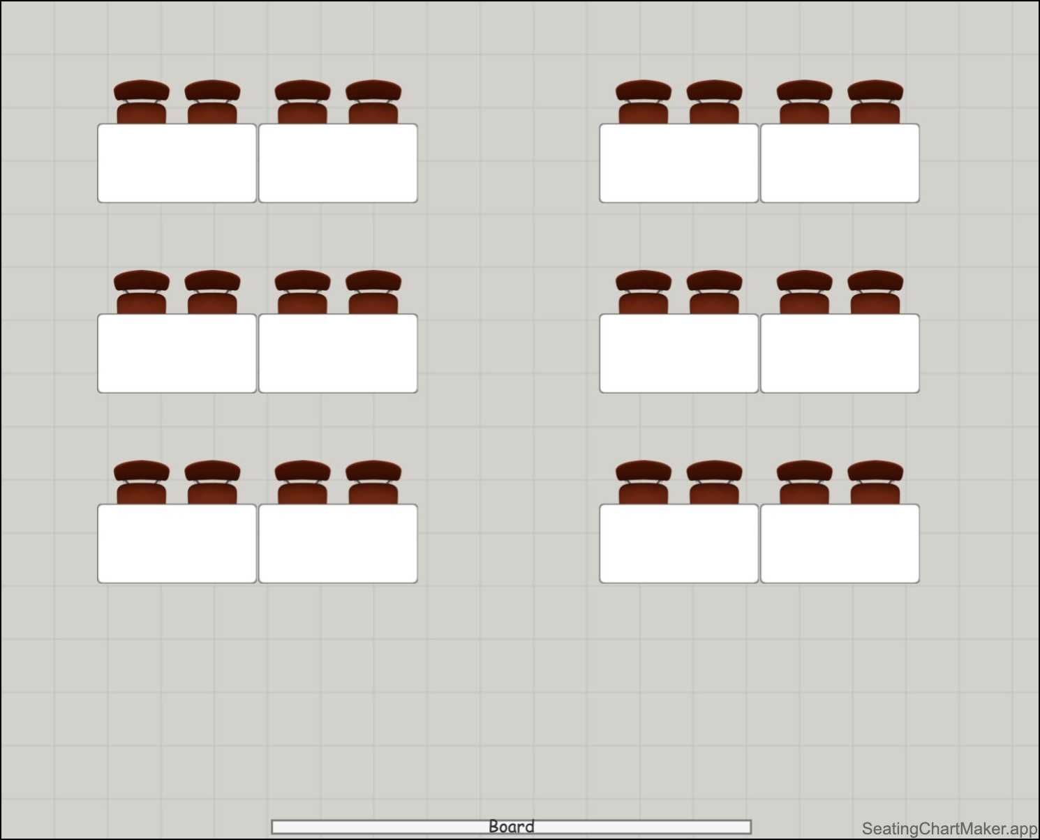 Free Printable Classroom Seating Chart Template