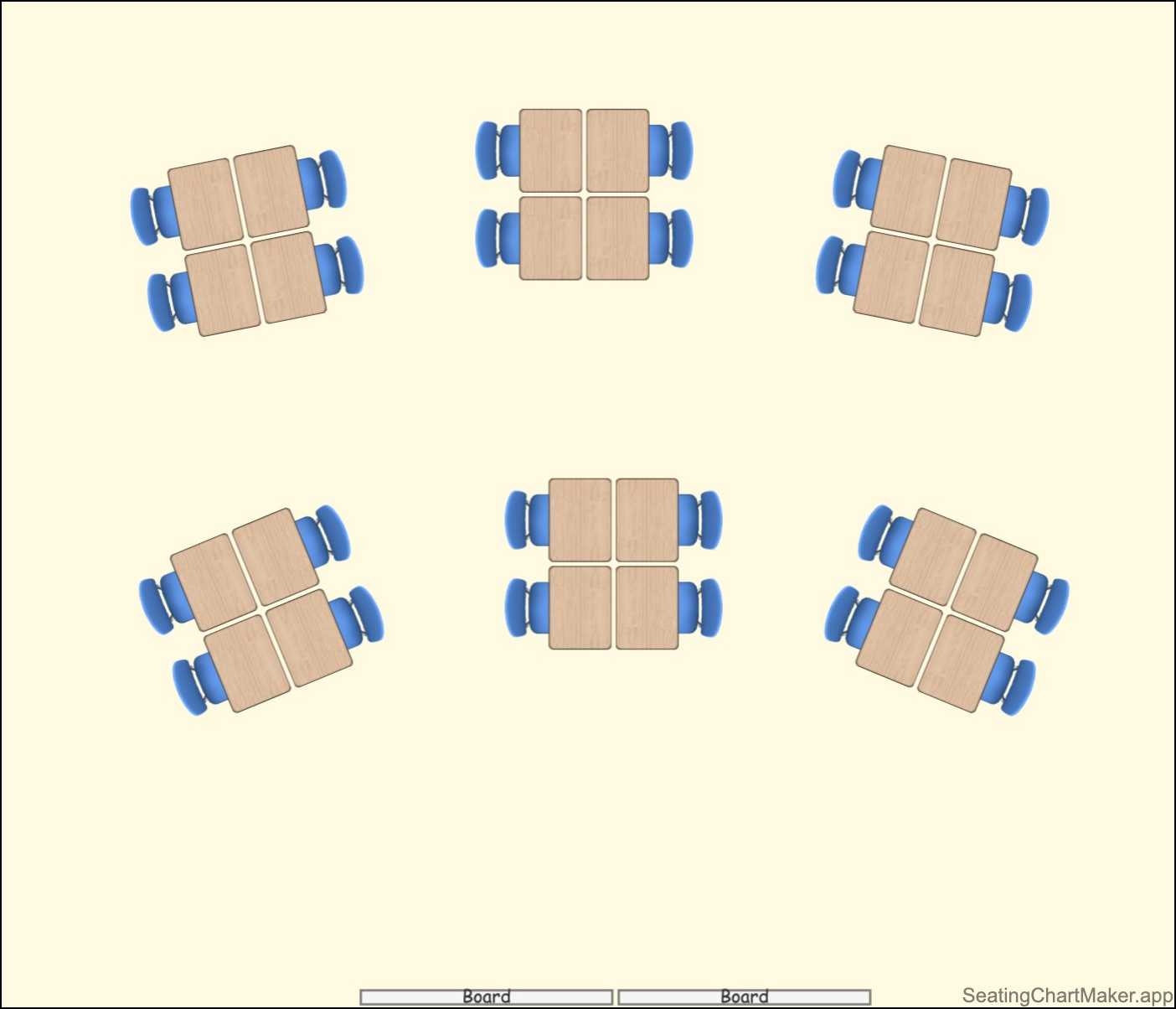 Free Classroom Seating Chart Template