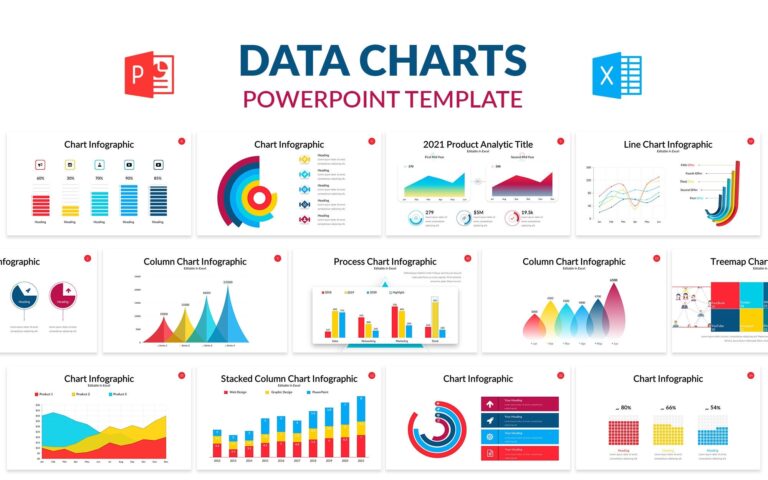 Data Charts Powerpoint Template Modern Powerpoint Data Chart 