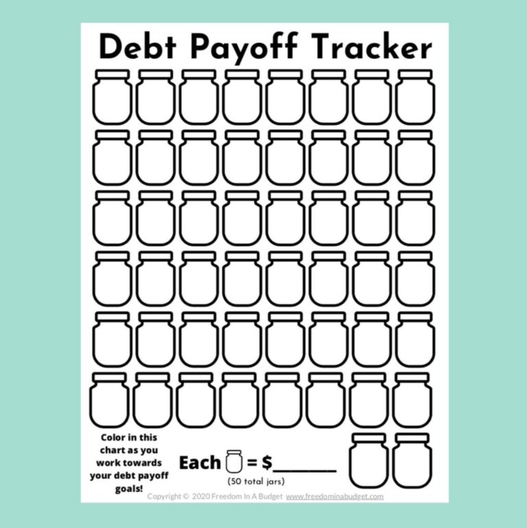 Debt Tracker Printable Debt Payoff Tracker PDF Etsy