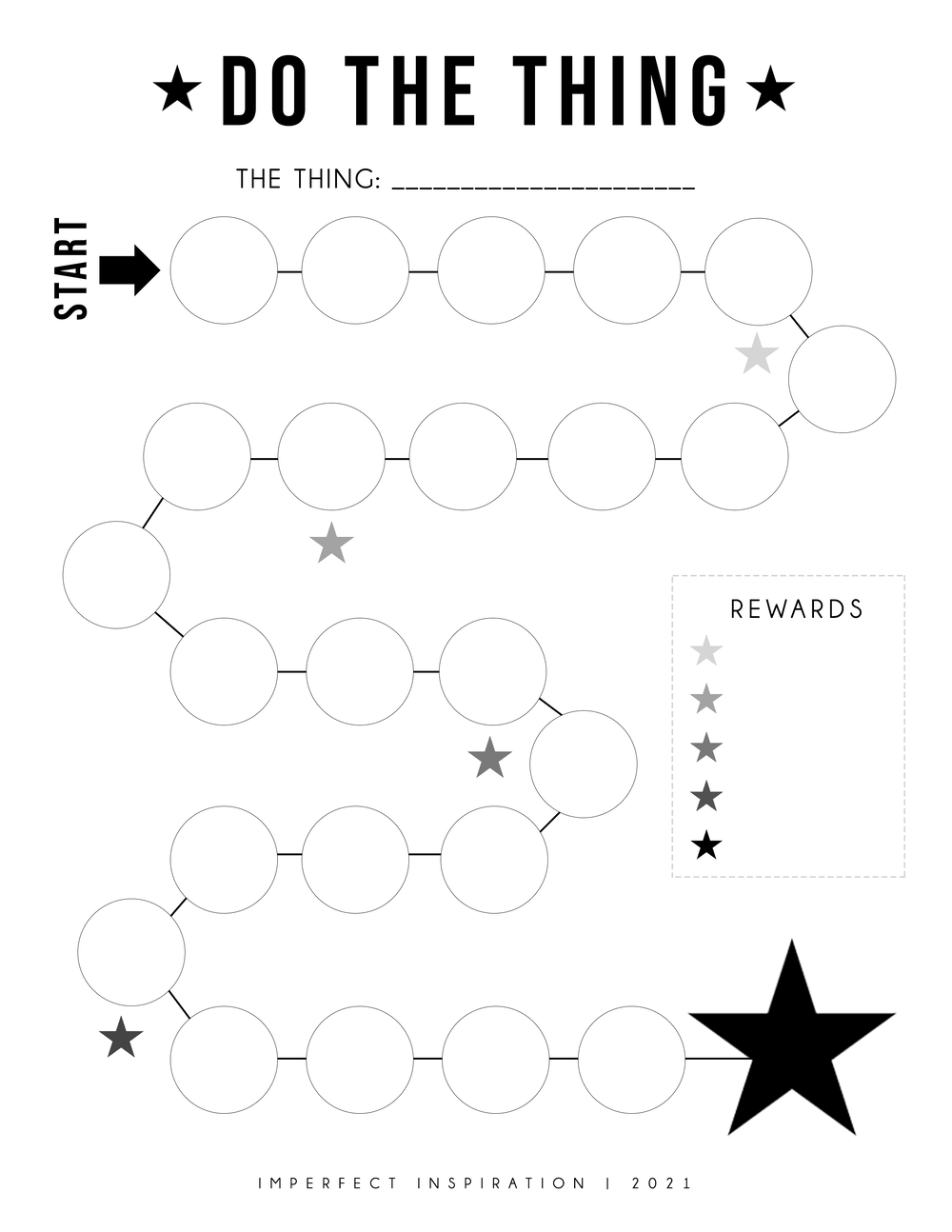 Free Printable Blank Reward Chart Printable
