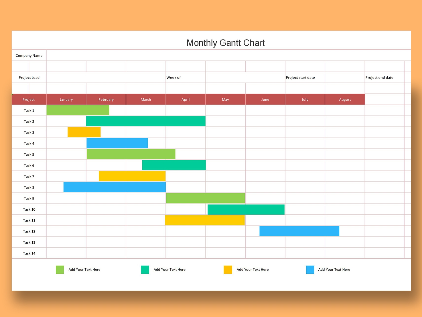 Simple Gantt Chart Template