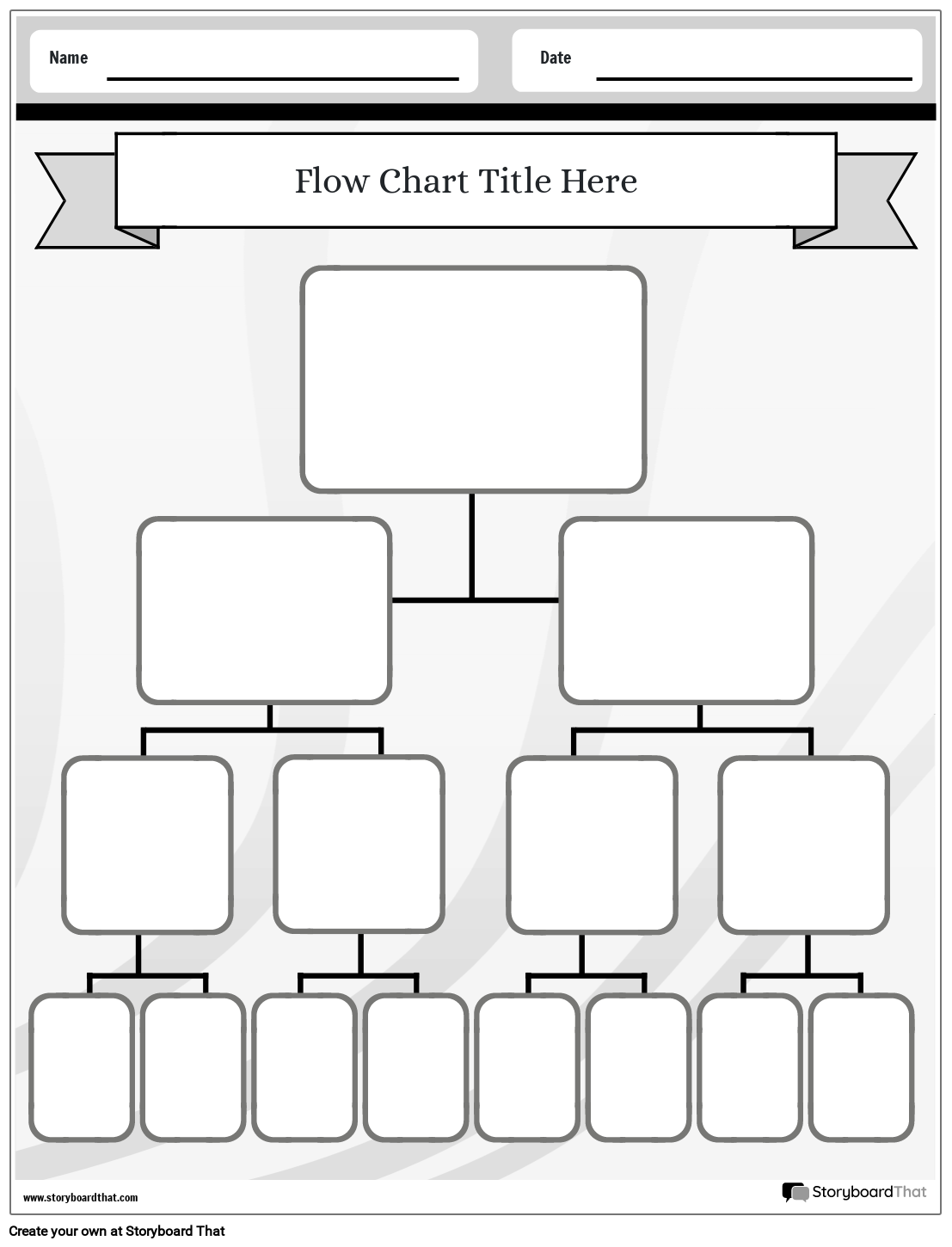Flow Chart Worksheets Free Templates By Storyboard That
