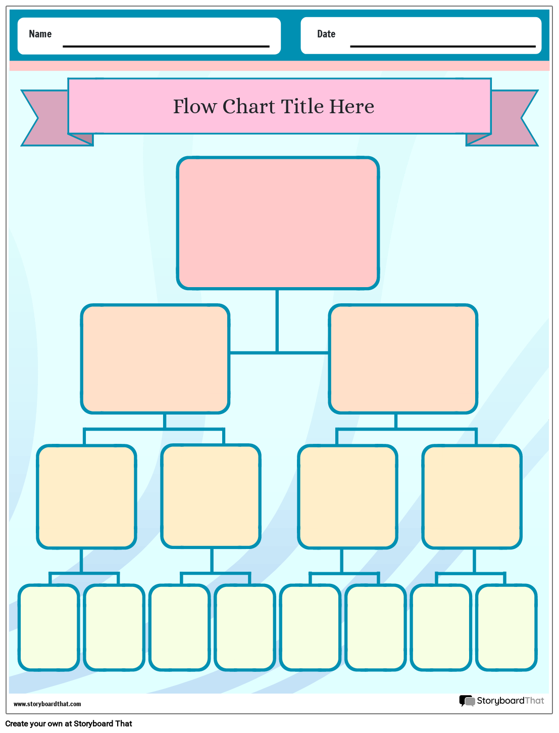Flow Chart Worksheets Free Templates By Storyboard That