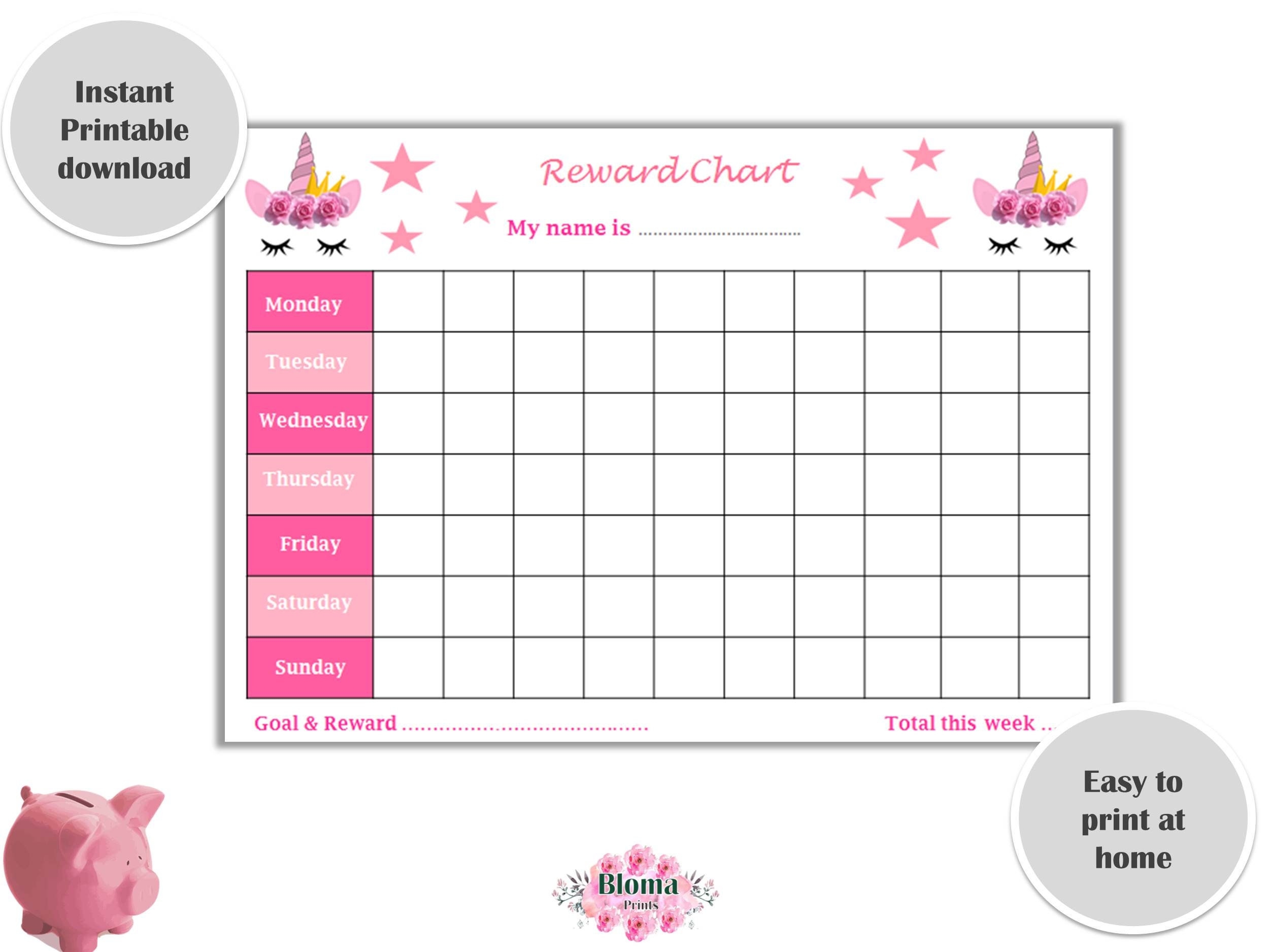 Free Free Printable Unicorn Reward Charts Download Free Free Printable Unicorn Reward Charts Png Images Free Worksheets On Clipart Library