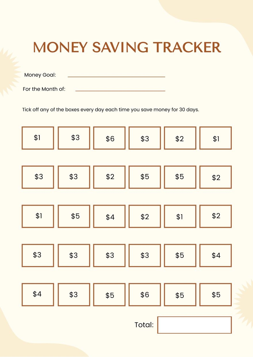 Free Money Chart Templates Editable And Printable
