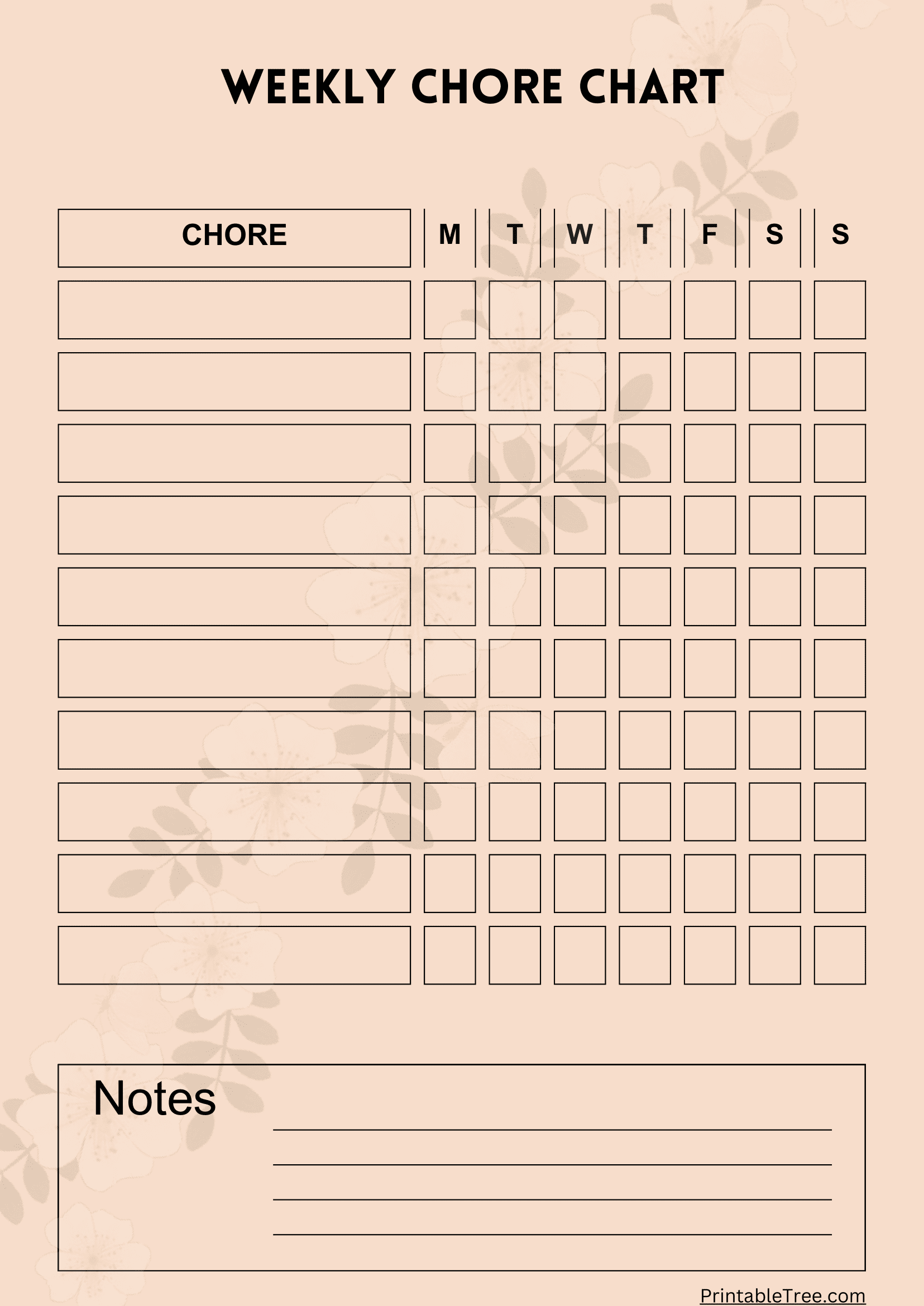 Printable Blank Chart Templates