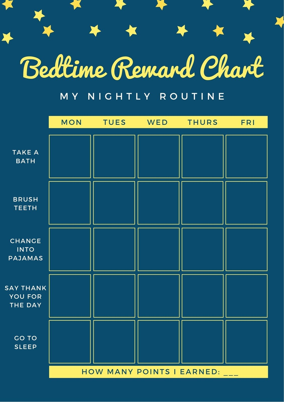 Free Printable Sticker Chart Templates