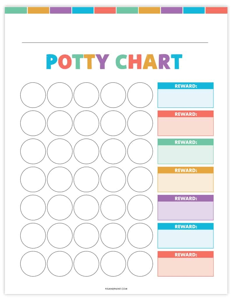 Free Printable Potty Training Chart Free Instant Download Worksheets Library