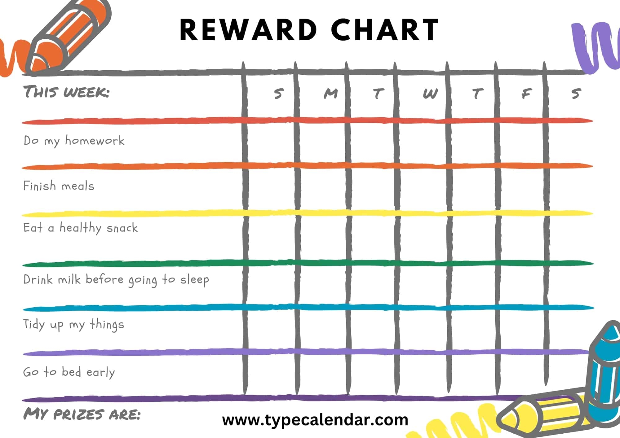 Free Printable Behavior Chart Template