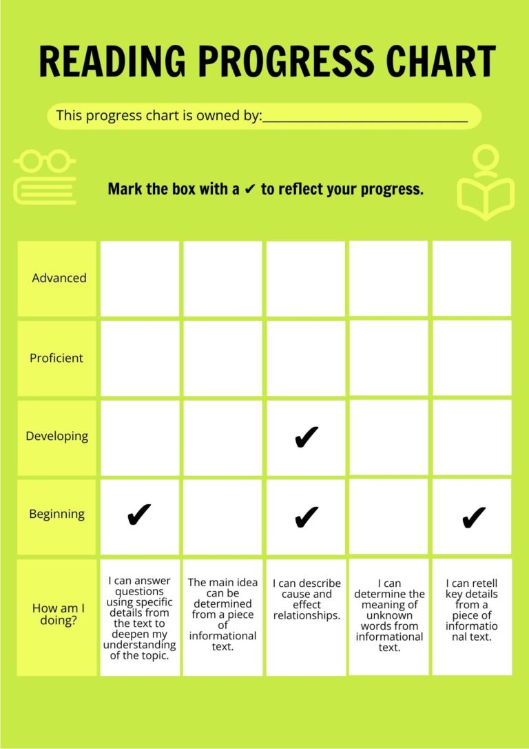 Free Progress Chart Templates Editable And Printable