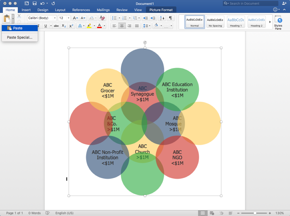 How To Add A Bubble Diagram To MS Word Bubble Chart How To Create A Bubble Chart Bubble Chart