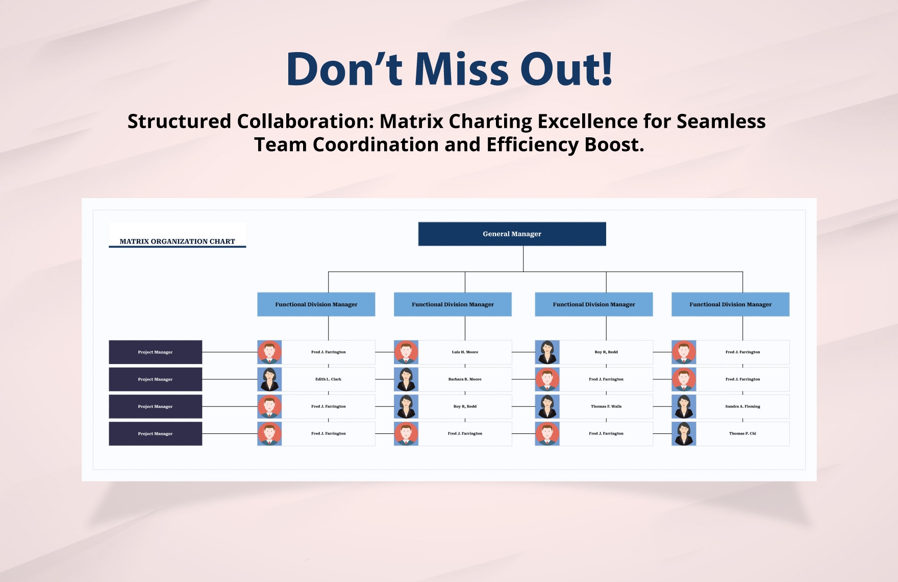 Matrix Organizational Chart Template