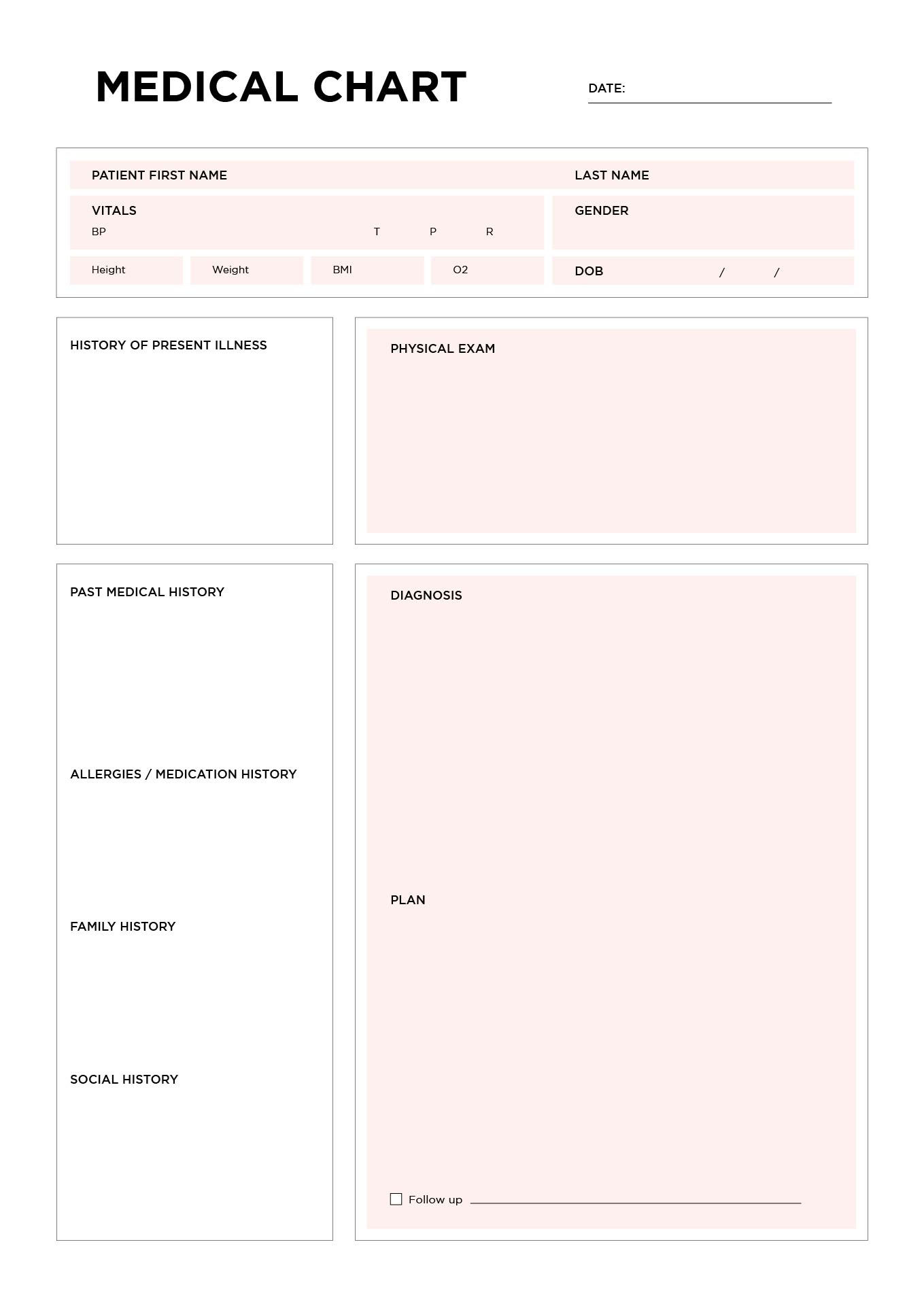 Patient Chart Template
