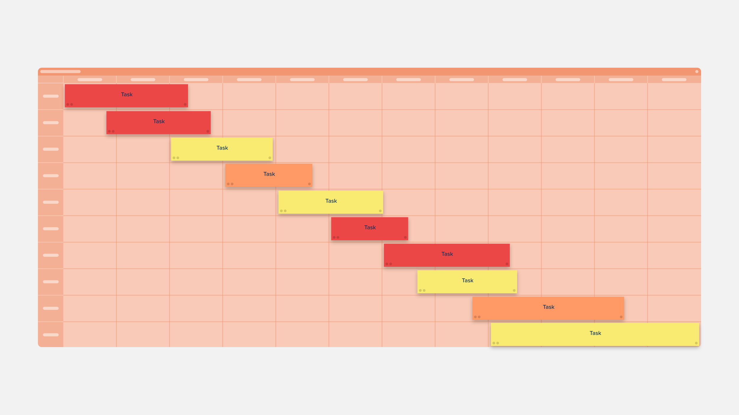 Gantt Chart Monthly Template