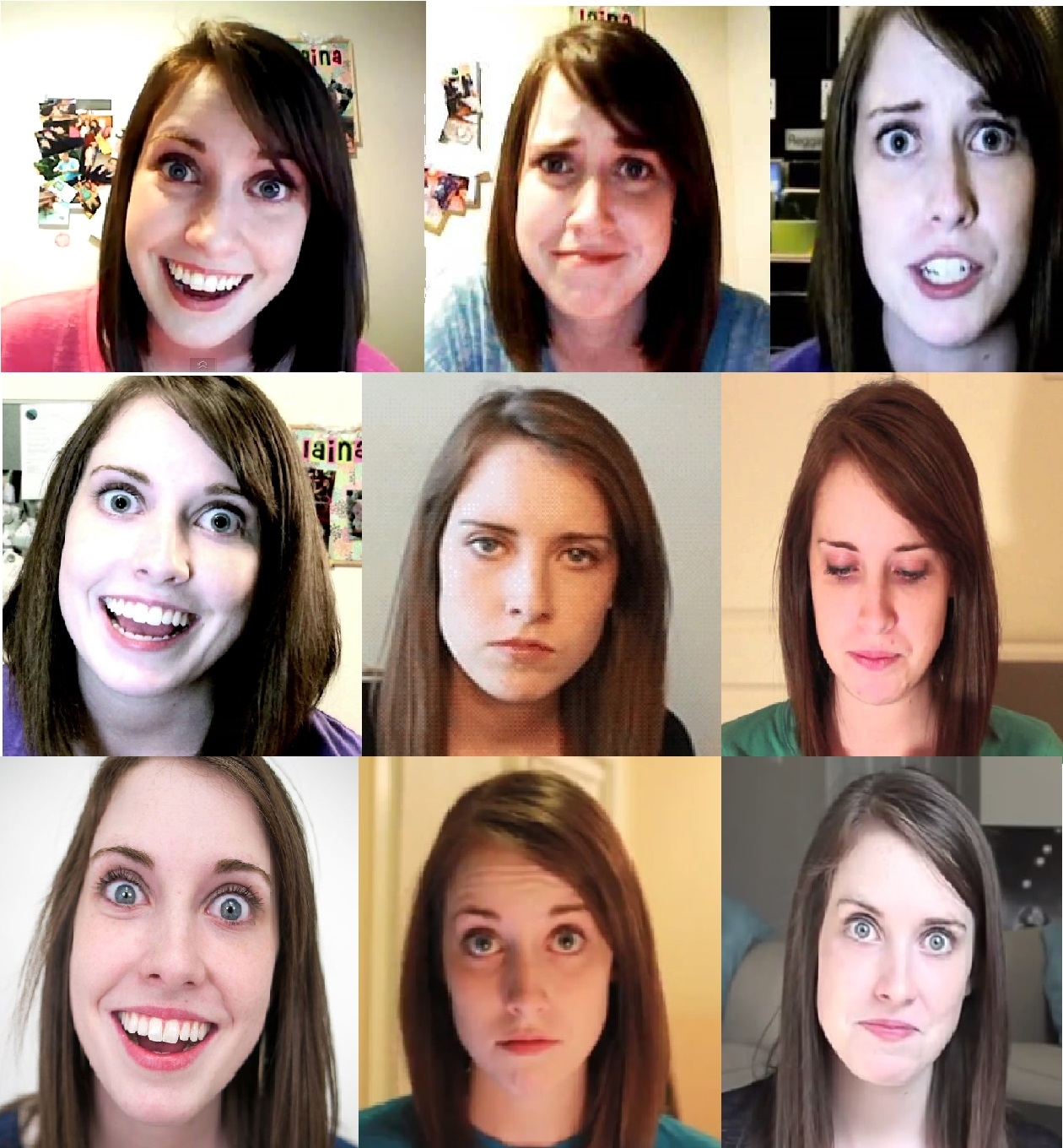 Overly Attached Girlfriend Emotions Chart Blank Template Imgflip