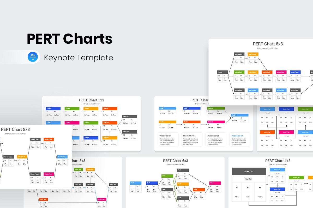 PERT Charts Keynote Template Nulivo Market