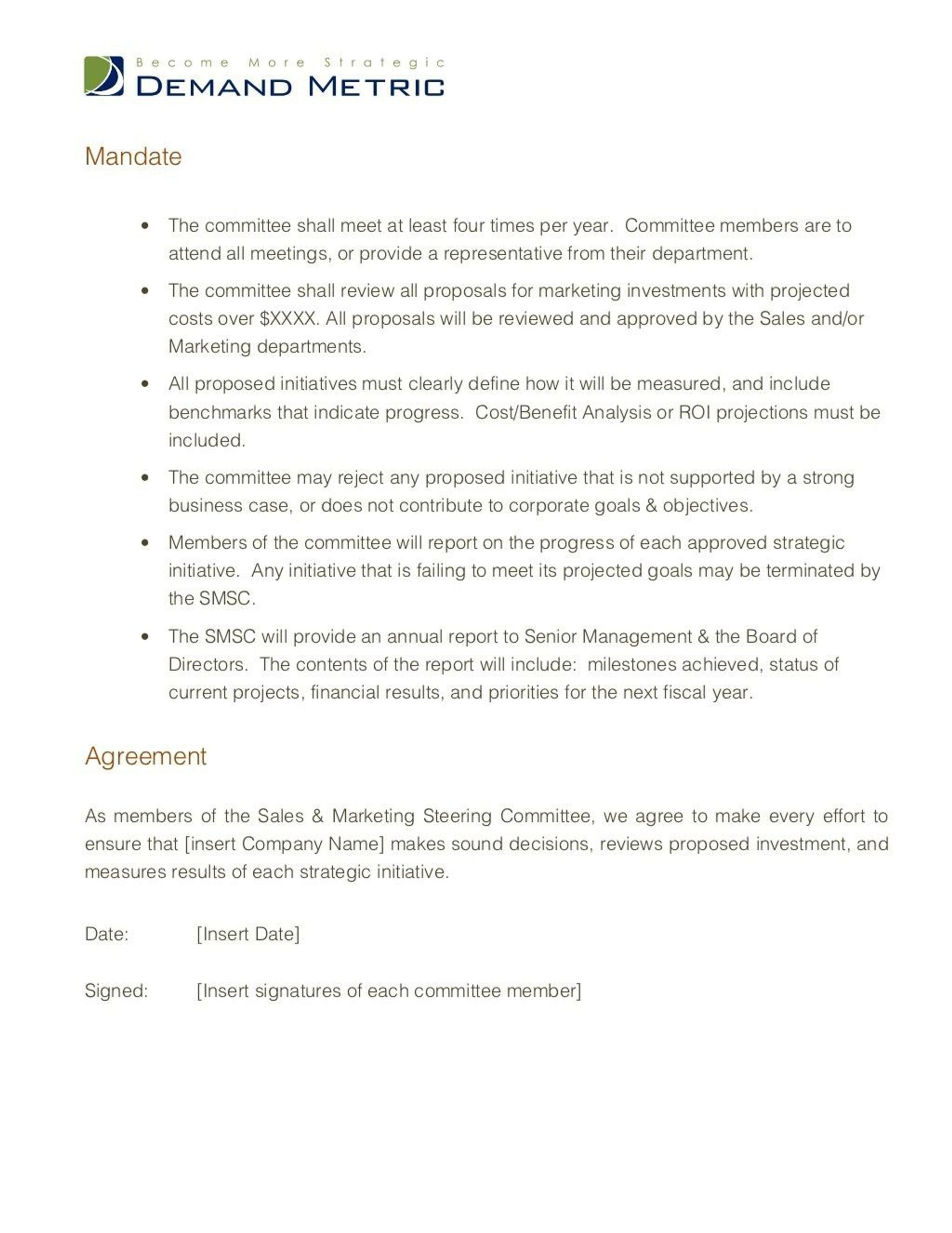 PPT Steering Committee Charter Template PowerPoint Presentation 