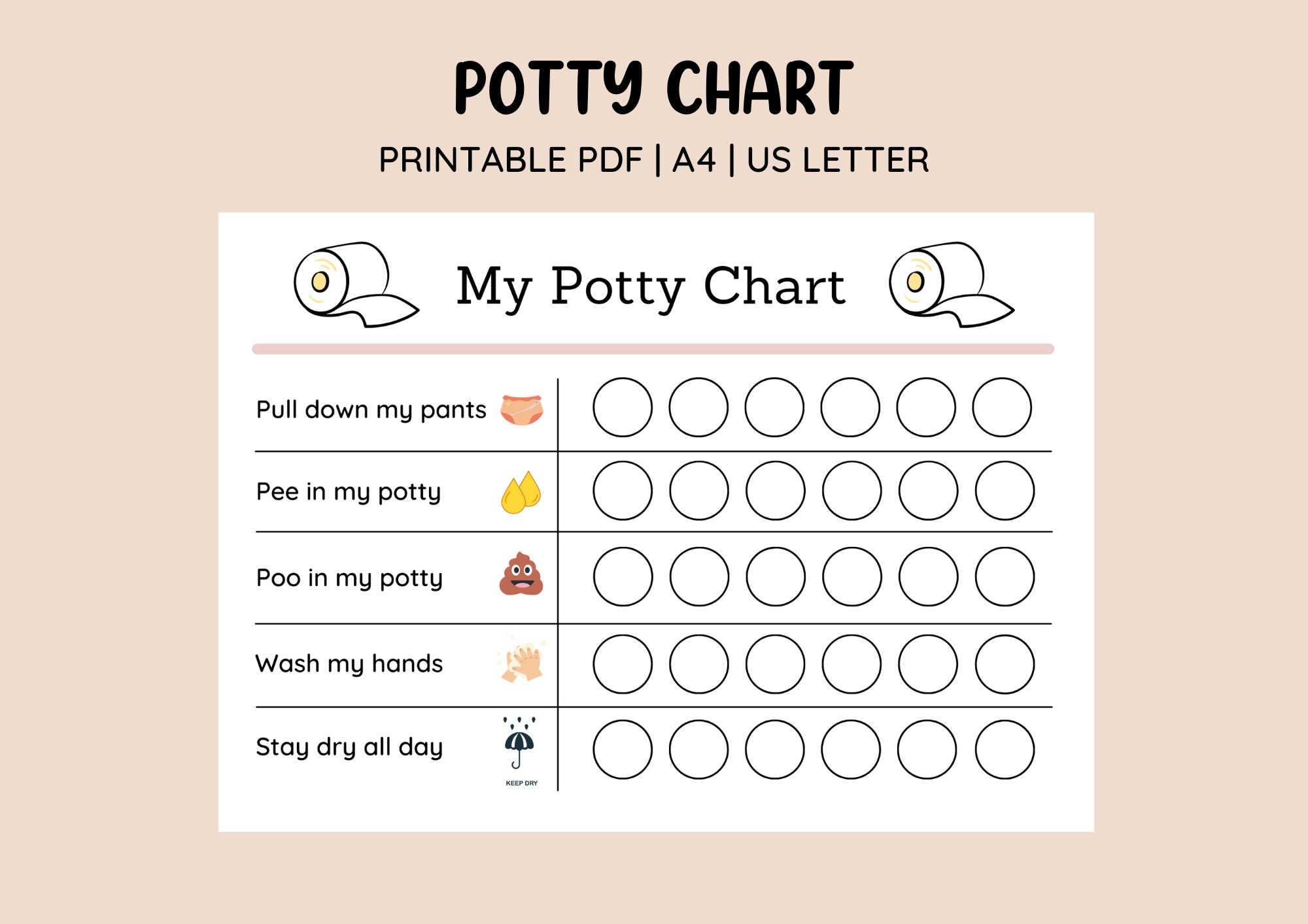 Free Printable Potty Training Chart Printable