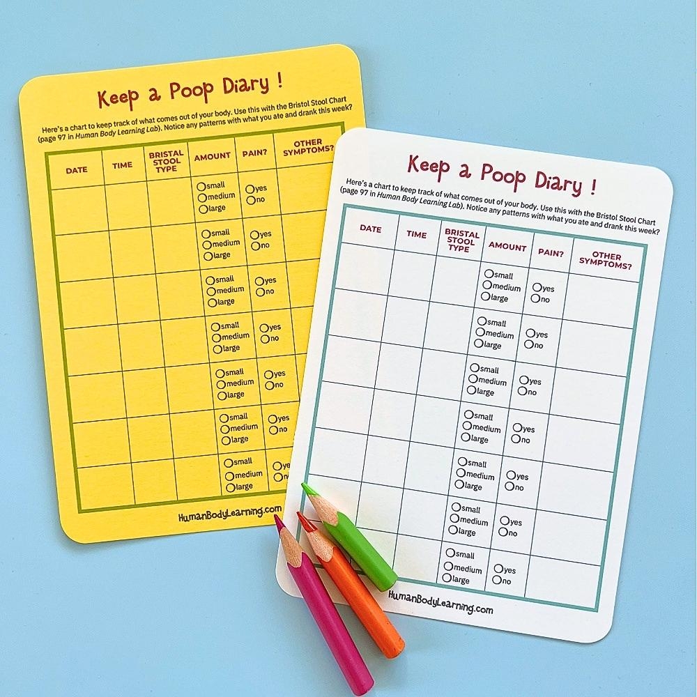 Free Printable Bowel Movement Chart