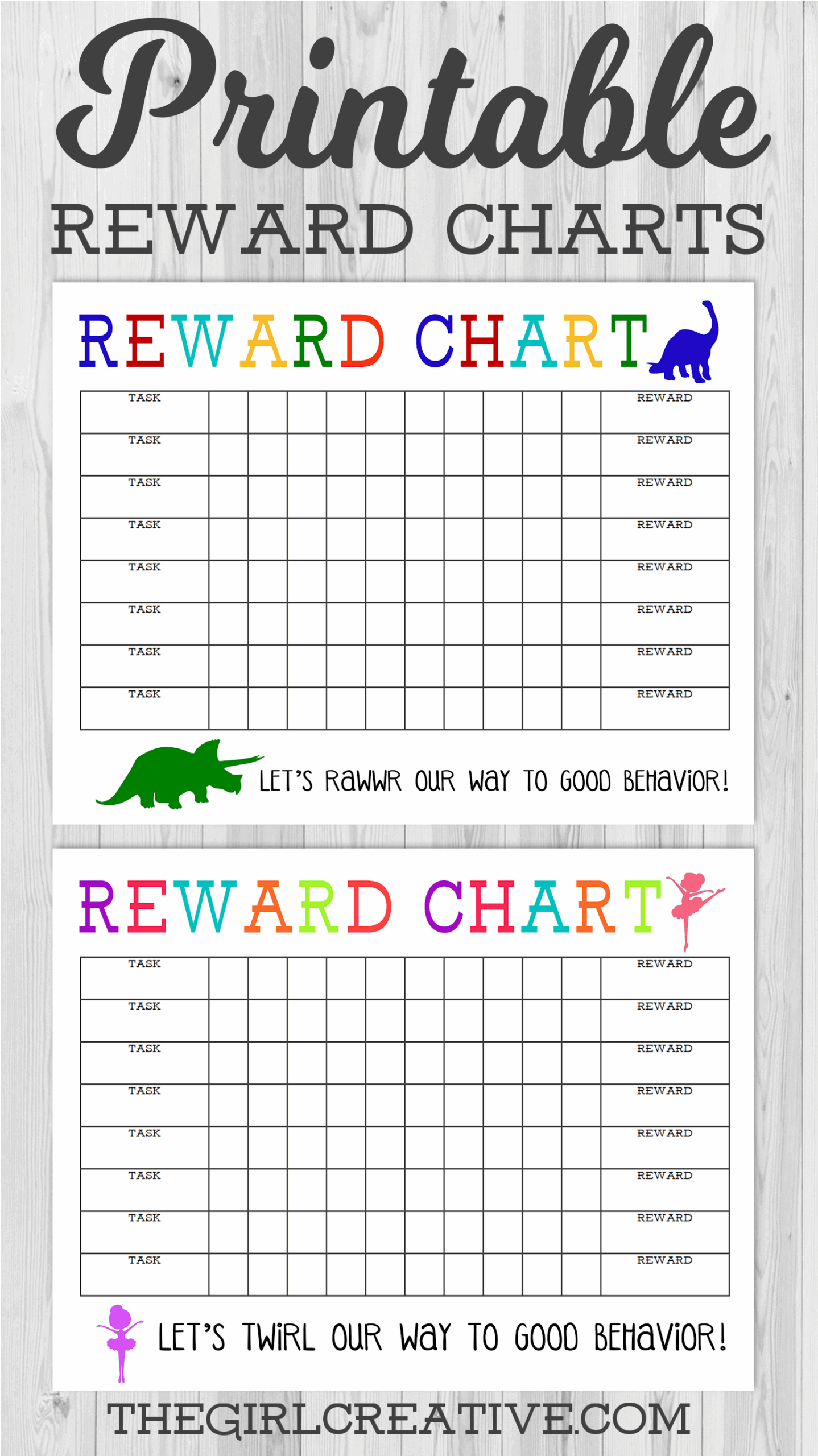 Printable Reward Charts Free