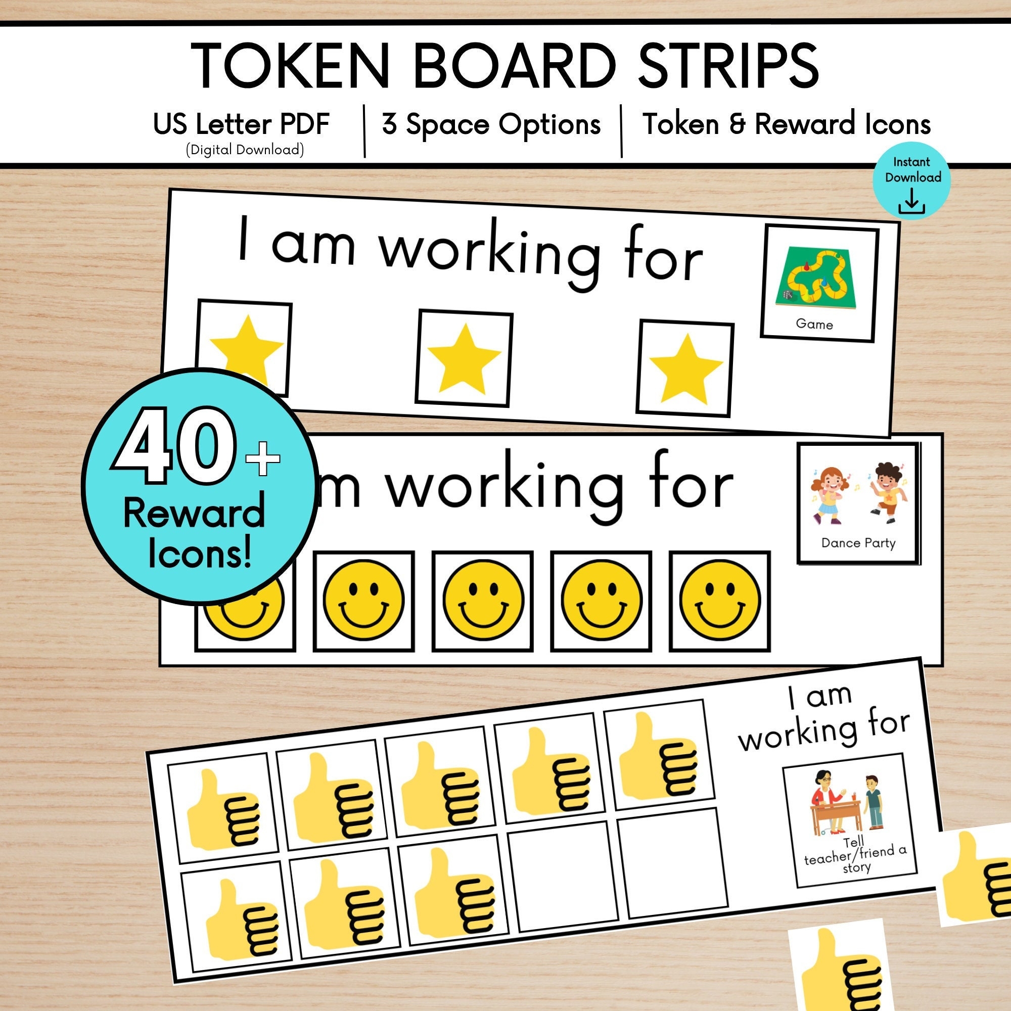 Printable Token Boards Kids Reward Chart Token Boards For Speech 