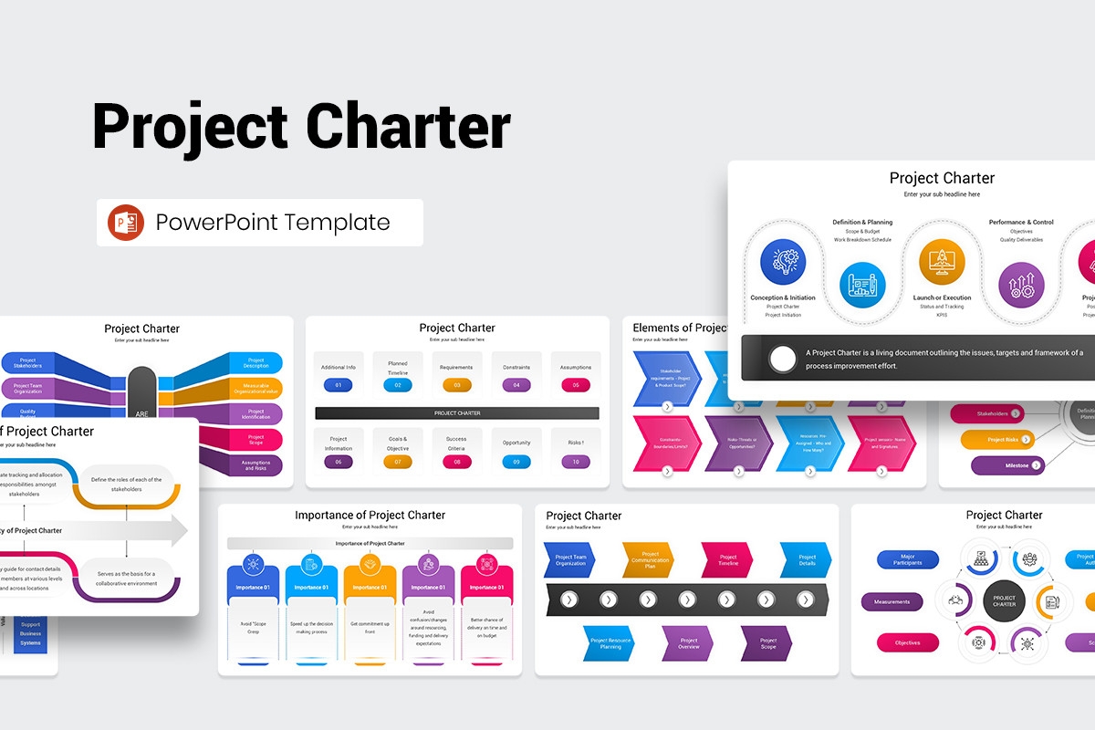 Project Charter PowerPoint Template Nulivo Market