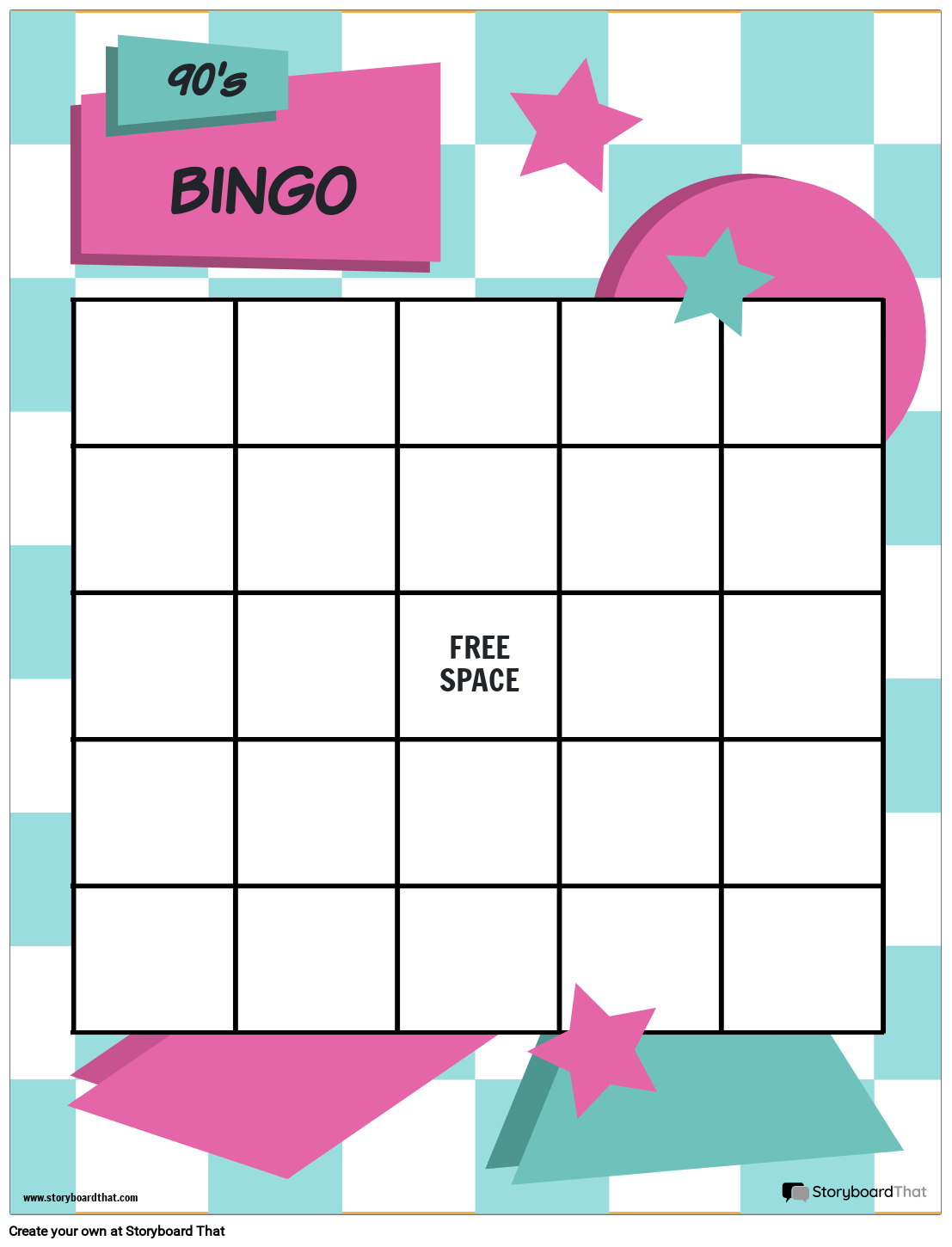 Storyboard That Free Bingo Card Templates For Educators