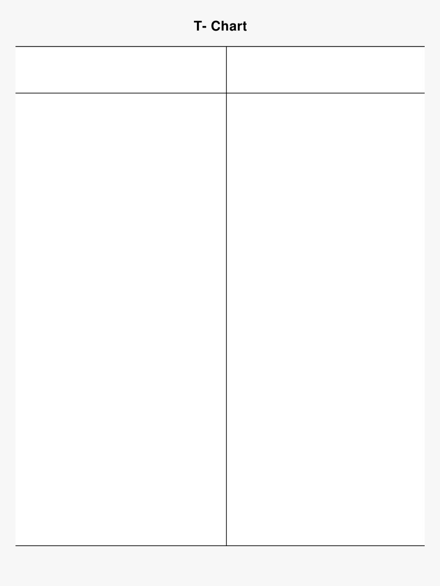 T-Chart Template