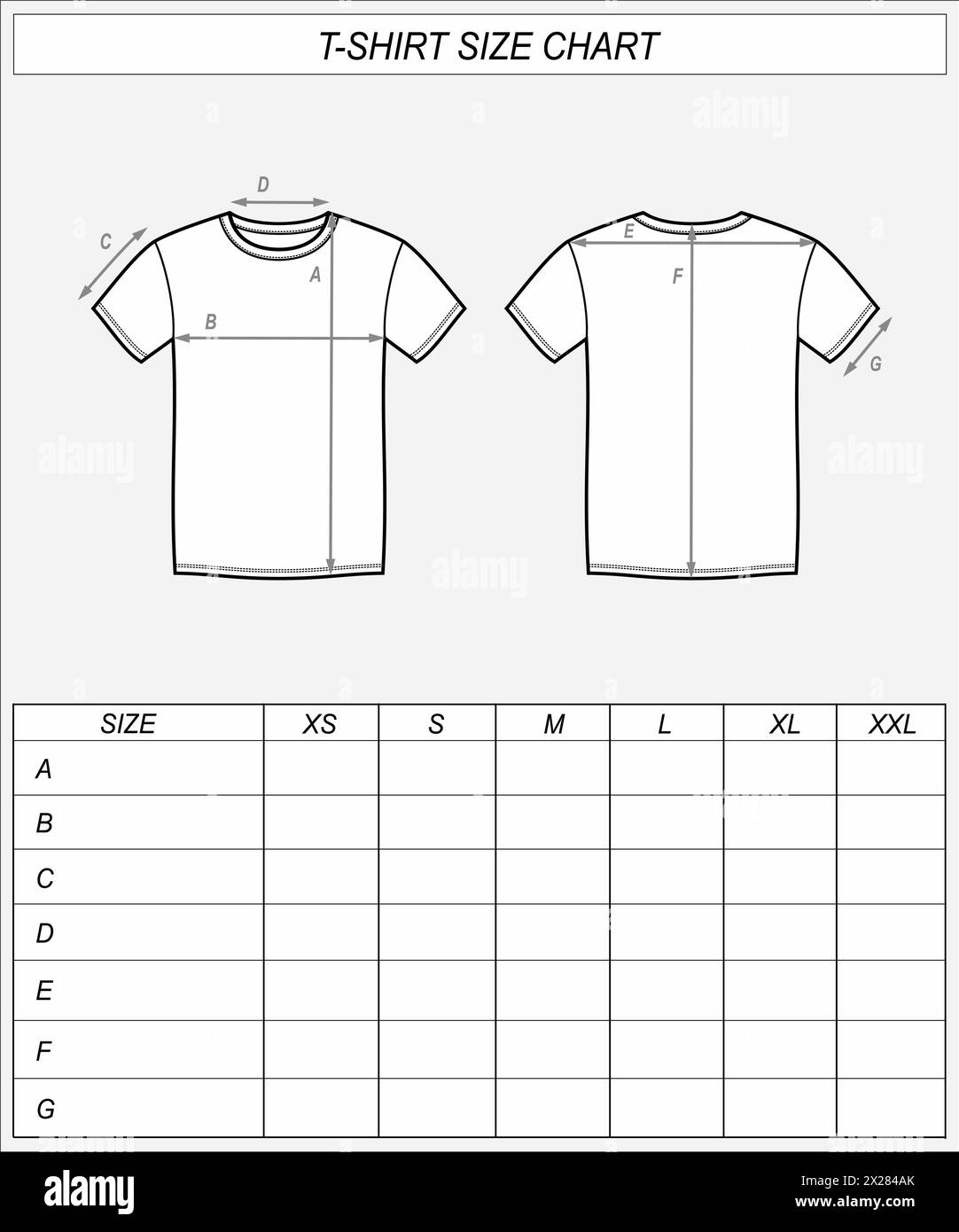 Size Chart Template